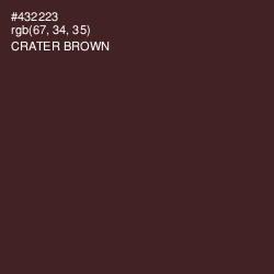 #432223 - Crater Brown Color Image